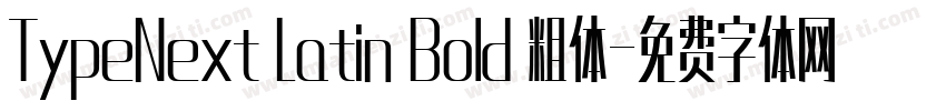 TypeNext Latin Bold 粗体字体转换